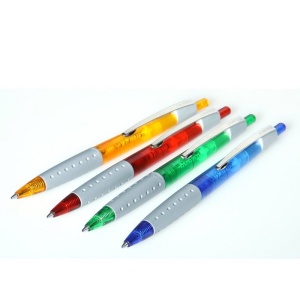 Pix Schneider Loox, rubber grip, clemă metalică, culori asortate, scriere albastră2