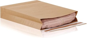 Plic ambalare colete cu bandă adezivă, maro, 354g, 190x272x65 mm