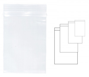 Pungi plastic cu fermoar pentru sigilare, 230 x 320 mm, KANGARO - transparente