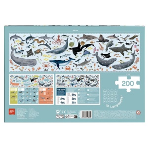 Puzzle Animale în pericol – Animale marine, 200 piese2