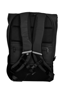Rucsac Oxford Identity Off Road Rolltop, 10 compartimente, 32 x 48 x 10 cm, capacitate 24 l, compartiment pentru haine, agățătoare cuier, baretă torace reglabilă, bareta pentru prindere pe troller, breloc chei, închidere roll-up cu cataramă2