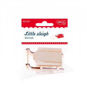 Saniuta din lemn - Accesori craft Daco - Img 1
