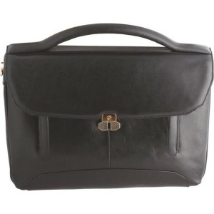 Servietă din piele Roma Nero XX-120/186-011, 43 x 30 x 10 cm