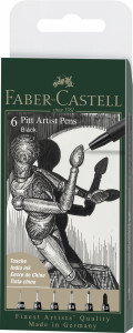 Set 6 markere Faber-castell Pitt artist pen