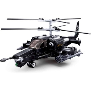 Set de constructie Machete, 333 piese, Elicopter de atac - Sluban3