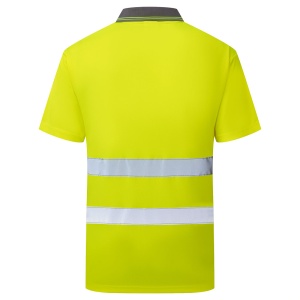 Tricou polo reflectorizant Portwest ES477, 100% poliester, 175 gr/mp4