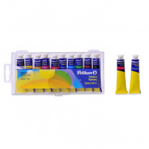 Acuarele tempera Pelikan 740/4 T10, set 10 x 12 ml