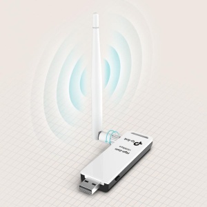 Adaptor wireless TP-Link, N150 HIGH GAIN, USB2.0, antena detasabila 4dBi, Realtek RTL8188EUS-VG-CG, - Img 6