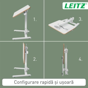 Birou ergonomic pliabil ajustabil pe înălțime Ergo Leitz10