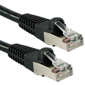 Cablu Lindy 1m Cat.6A S/FTP LSZH Network Cable, Black RJ45, M/M, 500MHz, Copper Technical details Connectors - Img 2