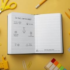 Caiet A5, 80 file, Dictando, hârtie 70g/mp, copertă 300 g/mp Română - Scrib's Joy3
