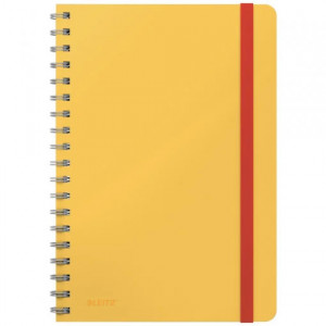 Caiet cu spiră Leitz Cosy, copertă dură, FSC, reciclabil, B5, 80 coli, matematică