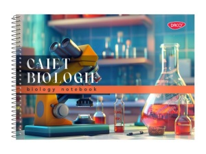 Caiet de biologie Daco, cu spiră, 24 file