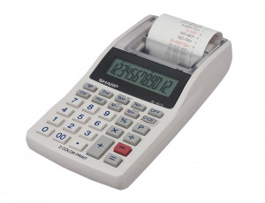 Calculator cu bandă, 12 digits, SHARP EL-1611V, alb