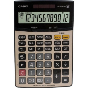 Calculator de birou Casio DJ-220plus, 12 digits
