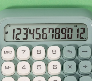 Calculator de birou retro, 12 digits, 13 x 13.3 x 2.7 cm, Deli4