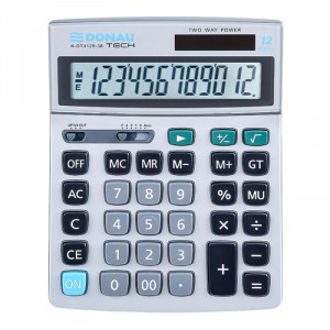 Calculator de birou Donau Tech DT4129, 12 digits, 210 x 154 x 34 mm