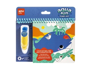 Carte de colorat Aqua FUN Magic Animale Marine – include Magic Pen