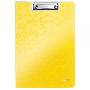 Clipboard dublu Leitz WOW A4 din polyfoam, clemă metalică și buzunar interior – organizare modernă și sigură