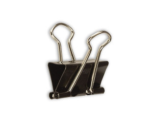 Clipsuri metalice Office Cover RM25, 25mm, negre, cutie 12 buc
