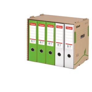 Container arhivare pentru bibliorafturi Esselte Eco, carton reciclat