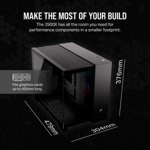CR Case iCUE 2500X RGB Micro ATX Black - Img 16