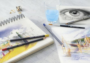 Creioane colorate Aquarelle 12 culori Goldfaber cut. Metal Faber - Img 4