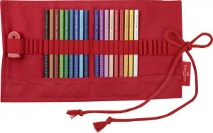Creioane colorate grip 18 Rollup+ ascutitoare Sleeve Faber-Castell - Img 2