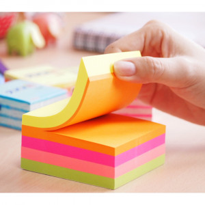 Cub notes autoadeziv Stick'n, 76 x 76 mm, 400 file
