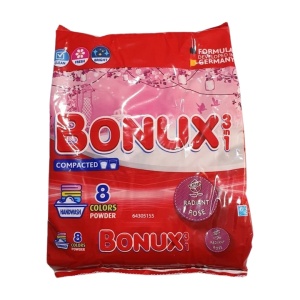 Detergent manual Bonux 3 in 1 Radiant rose, 400 g