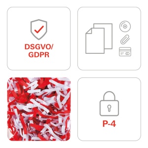Distrugător de documente HSM Securio B32 - 14-16 coli - cross cut (4,5 x 30 mm) - nivel securitate 34