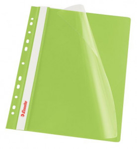 Set 10 dosare plastic Esselte cu șină și multiperforații A4 – protecție și organizare documente