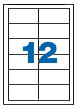 Etichete autoadezive pretăiate Romprix (97x42.3 mm), 12/A4, 100 coli/top