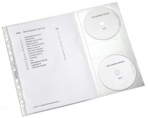 File protecție transparente A4 Leitz 130 microni 40 buc/set pentru protecția și organizarea documentelor