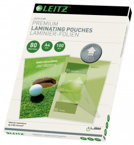Folie laminat Leitz, A4, 80 microni, 100buc/set
