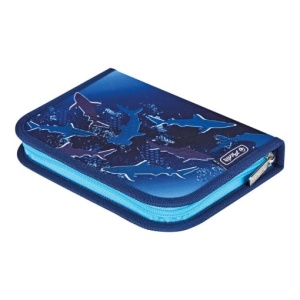 Ghiozdan băieți echipat Herlitz FiloLight Plus, motiv Deep Sea9