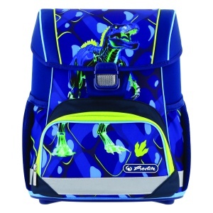 Ghiozdan neechipat Herlitz Loop T Rex Explorer, 37 x 31 x 22 cm