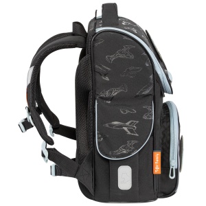Ghiozdan neechipat Nature Quest, dimensiune 35 x 31 x 19 cm, motiv Space Vision, Go Ocean2
