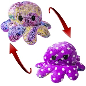 Jucărie reversibilă din pluș, Caracatiță, 20 cm4