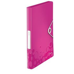Mapa plastic cu elastic LEITZ WOW Jumbo A4 30mm, PP, culori vibrante, 250 coli – ideală pentru organizarea documentelor.