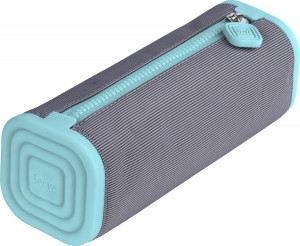 NECESSAIRE PATRAT SERVE PRISMO SILICON/POLIESTER GRI/ALBASTRU BLISTER