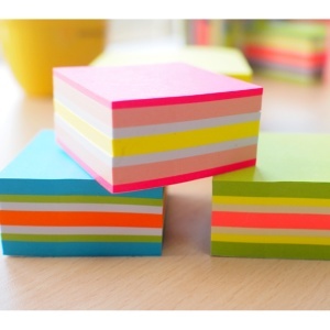 Notes autoadeziv Stick'n, 51x51 mm, 250 file - 5 culori neon4