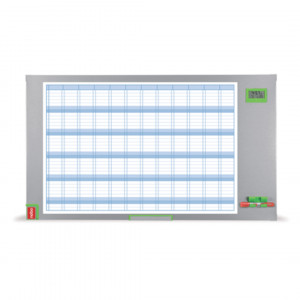 Organizator anual, magnetic, 104x60 cm, kit de planificare inclus, albastru, NOBO Performance Plus