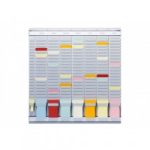 Organizator săptămânal, 47.2 cm, cu T-cards, cu 20 de slot-uri, complet, Jalema