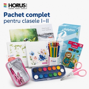 Pachet rechizite școlare, set complet, 21 piese, pentru Clasele 1-2