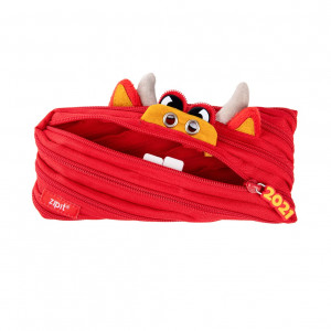 Penar cu fermoar, ZIPIT Creature Monster Oscar - taur rosu - Img 1