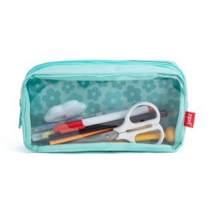 Penar cu fermoar ZIPIT Half & Half 2 compartimente - Mint Flowers3