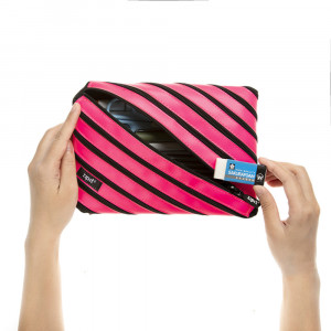Penar cu fermoar, ZIPIT Neon Jumbo - roz - Img 2
