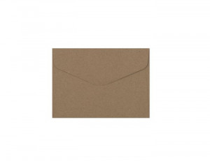 Plic B7 gumat (88x125mm), bej închis kraft, 120g/mp