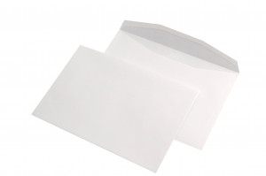 Plic C5 gumat (162x229mm), alb, 80g/mp